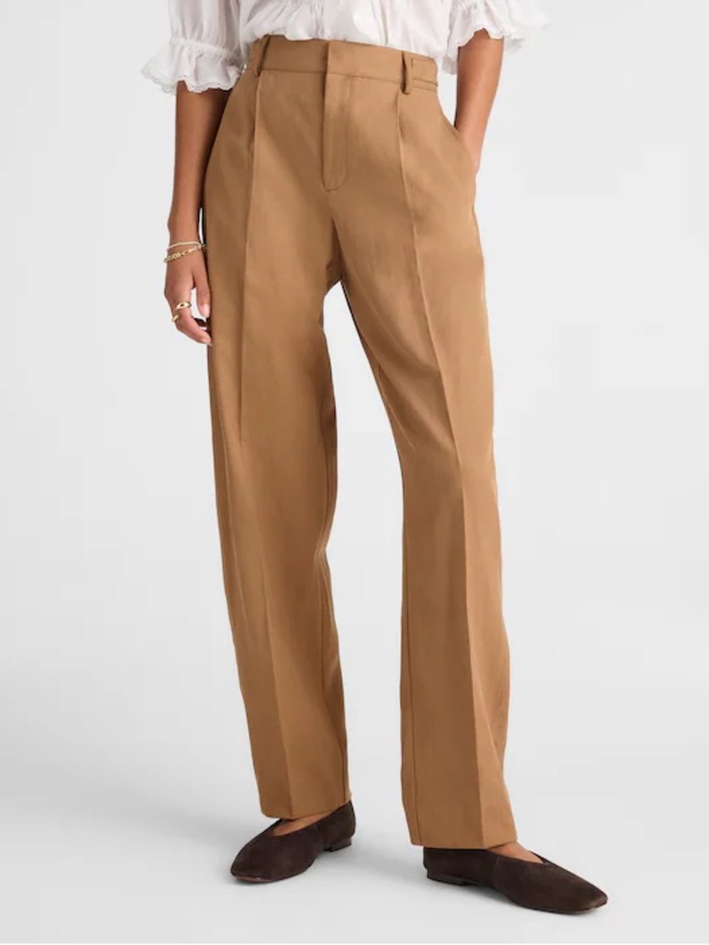 NWT Madewell High Rise Barrel Leg Pants Size 2 Faded Birch Kahaki $128 NW171